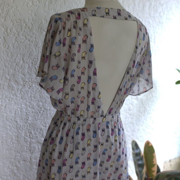 Cotton Owl Dress - Picture 5 of 6